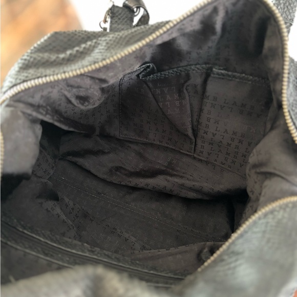 Lamb L.A.M.B. Gwen Stefani Black Leather Shoulder Bag - Picture 15 of 16